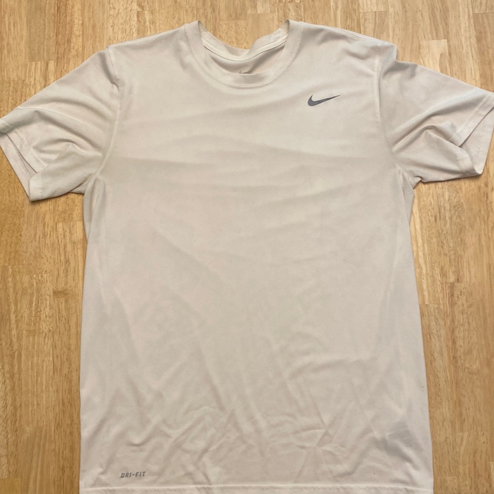 Nike Dri-Fit White T-Shirt (Large)